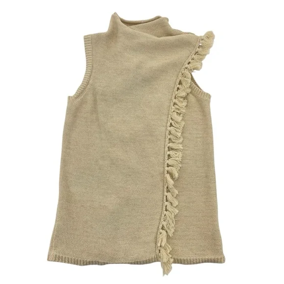 Lilly Pulitzer Abbott Sweater Vest Large Gold Metallic - Picture 9 of 10